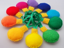 Christmas Bulb Ornaments - Set of 10